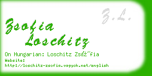 zsofia loschitz business card